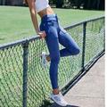 Free People Pants & Jumpsuits | Kyoto High-Rise Ankle Leggings | Color: Blue | Size: Xs