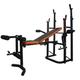 V-Fit STB09-4 Herculean Folding Weight Bench with Lat Tower, Leg Unit & Preacher Curl