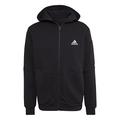 adidas Men's M E4gmdy Fl Fz jacket, Black/Black, M UK