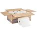 GEORGIA-PACIFIC 20035 Dry Wipe Roll, White, Dispenser Box, Double Recreped