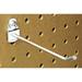 TRITON PRODUCTS 71413 4 In. Single Rod 30 Degree Bend Steel Pegboard Hook for