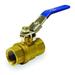 ZORO SELECT 107-817-LH 1-1/2" FNPT Brass Ball Valve Inline