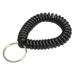 LUCKY LINE 41020 Wrist Coil Key Ring,Black,2-1/2" W,PK10