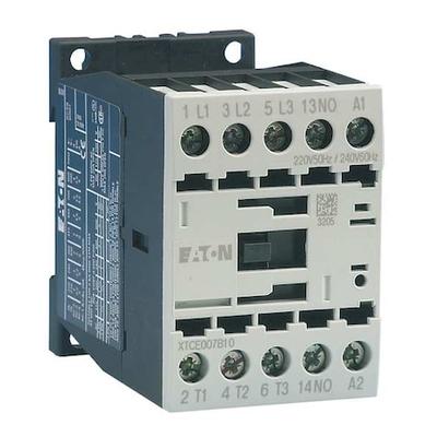 EATON XTCE012B10T IEC Magnetic Contactor, 3 Poles, 24 V AC, 12 A, Reversing: No