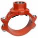 ZORO SELECT 0390171528 Clamp-T w/ FNPT Branch,6x2",Iron,500 psi