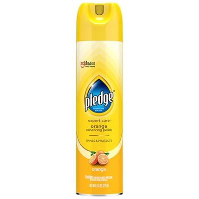 PLEDGE 336385/323148 Furniture Polish, Aerosol Spray Can, 9.7 oz, Orange