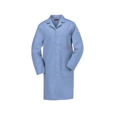 VF IMAGEWEAR KEL2LB RG S Flame Resistant Lab Coat, Light Blue, Cotton, S