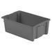 LEWISBINS SN2818-10 Gray Stack & Nest Bin, Gray, Plastic, 28 3/8 in L x 18 3/4