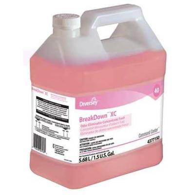 DIVERSEY 94377150 Liquid Deodorizer,Size 1.5 gal.,Red,PK2