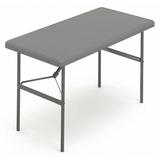 ICEBERG 65507 Rectangle IndestrucTableÂ® Commercial Folding Table , Charcoal -