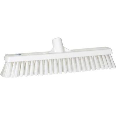 REMCO 31745 16 in Sweep Face Broom Head, Soft/Stiff Combination, Synthetic,