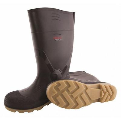 PROFILE 51154 Men's Knee Boots, Plain Toe, 15" Height, Brown, 10