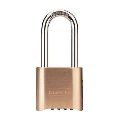 MASTER LOCK 176LH Combination Padlock,Bottom,Black/Silver