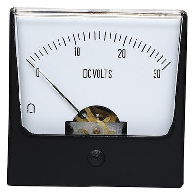 ZORO SELECT 12G439 Analog Panel Meter,DC Voltage,0-30 DC V