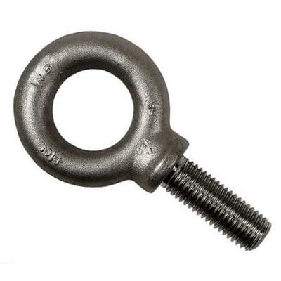 KEN FORGING K2021-SS Eye Bolt With Shoulder, 1/4"-20, 1 in Shank, 3/4 in ID,