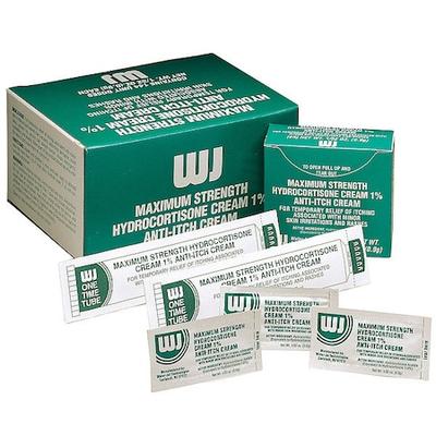 WATERJEL WJHY-1728 Hydrocortisone Cream,Box,0.03 oz.,PK144