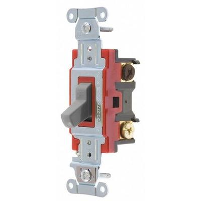 BRYANT 4903BGRY Wall Switch,20A,Gray,3-Way Type,Toggle