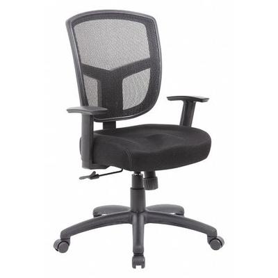 ZORO SELECT 452R20 Mesh Task Chair, 22 1/2-, Adjustable, Black