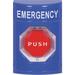 SAFETY TECHNOLOGY INTERNATIONAL SS2409EM-EN Emergency Push Button,Blue,Red