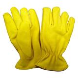 CONDOR 48WU05 Gloves,M,Gold/Yellow,Unlined,Elkskin,PR