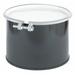 ZORO SELECT CQ0501 Open Head Transport Drum, Steel, 5 gal, Unlined, Black