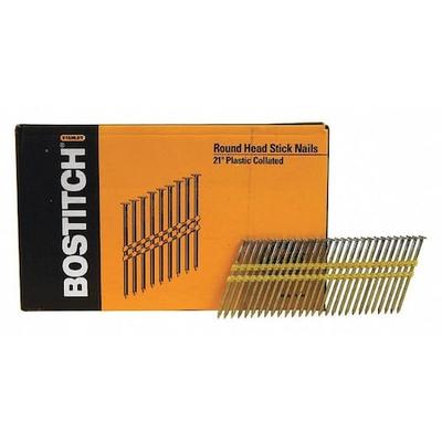 BOSTITCH RH-S10DR131HDG Collated Framing Nail, 3 in L, Hot Dipped Galvanized,