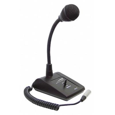 SPECO TECHNOLOGIES MHL5S Tabletop Microphone,Adjustable Gooseneck