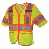 VIKING U6155G-2XL High Visibility Vest,Class 3,2XL,Green