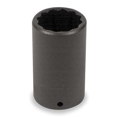 PROTO J7338 1/2 in Drive Impact Socket Deep Socket, black oxide, Steel,1 3/16 in