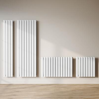 Sonni - Design Flachheizkörper Paneelheizkörper Weiß 1800x311mm Vertikal Einlagig 536 Watt Image