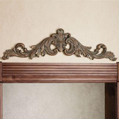 Sidoria Scroll Door Topper Champagne Gold , Champagne Gold