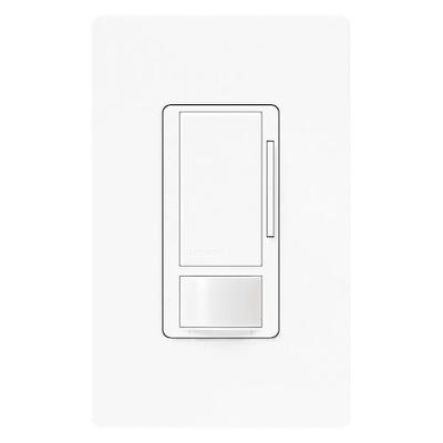 LUTRON MS-Z101-V-WH Vacancy Dimmer Snsr,Wall,White