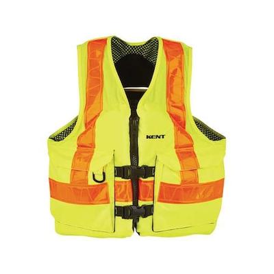 KENT SAFETY 150800-410-060-23 Life Jacket,2XL,15.5lb,Foam,Yellow