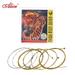 Alice A406 Series Acoustic Folk Guitar Strings Set Stainless Steel Wire Steel Core Coated Copper Alloy Wound 6pcs/ Set Super Light(.011-.052)