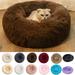Cheers.US Pet Cat Bed Dog Bed Fluffy Cat/Dog Bed for Small Medium Large Pet Cats Dogs Round Donut Cat Beds for Indoor Cats Anti-Slip Marshmallow Dog Beds
