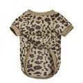 Autumn and Winter Pet Cat Dog Clothe Warm Thick with Leopard Print Pattern Pets Sweater XS-XXL Code 1Pcs