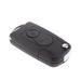 Car Entry Key Fob Case Folding Smart Remote Key Case Fits For 2-Button Black