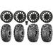 System 3 SB-5 Black 14 Wheels 29 BigHorn Tires Kawasaki Mule Pro FXT