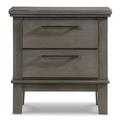 Signature Design by Ashley Hallanden 2 - Drawer Nightstand in Gray Wood in Brown/Gray | 28.5 H x 28 W x 18 D in | Wayfair B649-92