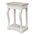 Sarreid Ltd Bungalow Solid Wood Nightstand in White/Ivory Wood in Brown/Green/White | 28 H x 20 W x 14 D in | Wayfair 53291