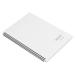 Uxcell B5 Spiral Graph Notebook 80 Sheets Grid Paper Hardcover Memo Pad White