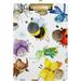FMSHPON Bee Butterfly Forest Clipboard Hardboard Wood Nursing Clip Board and Pull for Standard A4 Letter 13x9 inches