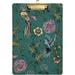 ZHANZZK Flowers Birds Clipboard Hardboard Wood Nursing Clip Board and Pull for Standard A4 Letter 13x9 inches