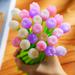 Color Changing Flower Pens Tulip Ballpoint Pens 0.5 mm Creative Gel Ink Rollerball Pen for School Office Home Store Stationery Kids Teachers Teachers Present Party Favor Decor (24 Pieces)