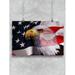 Bald Eagle On Usa Flag Poster -Image by Shutterstock