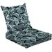 2-Piece Deep Seating Cushion Set Modern geoemtric Soft colored seamless patterns Outdoor Chair Solid Rectangle Patio Cushion Set