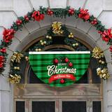 Tarmeek Christmas Decorations Half Fan Flag Banner Christmas Flag Outdoor Bunting Banner For Outdoor Christmas Holiday Party Garden Patio Decor Xmas Tree Ornaments