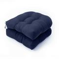 Gerich U-shaped Cushion Sofa Cushion Rattan Chair Navy Cushion Terrace Cushion for Outdoor Indoor 2 Pcs