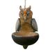 Owl Decorative Resin Feeder Bird Feeder Decorations Bird Garden Owl Pastorals Garden Bird Feeders Rabbit Hunting Vest Hummingbird Feeder for outside Hummingbird Feeder Window Wooden Squirrel Feeder