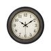 Red Barrel Studio® Wall Clock Plastic in Black/Yellow | 14 H x 14 W x 2 D in | Wayfair 1F82BE7CA9544C96B1E2B40325258320